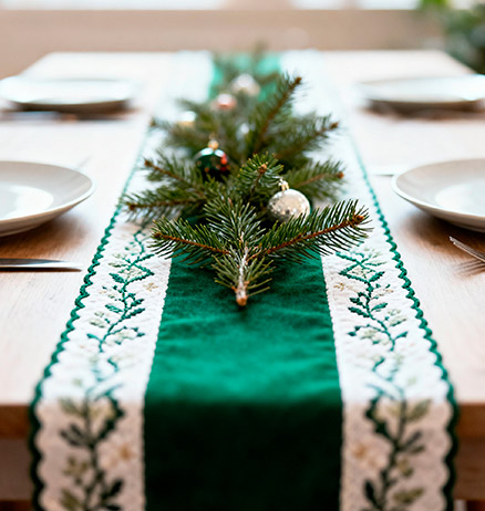 Manteles y caminos de mesa para Navidad | Servei Estació