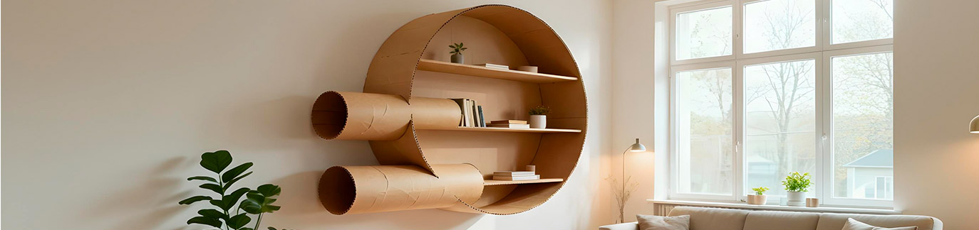 Tubos de cartón grandes: ideas de decoración