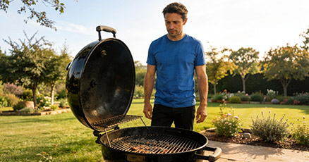 Limpiar una barbacoa. Dejar enfriar | Servei Estació