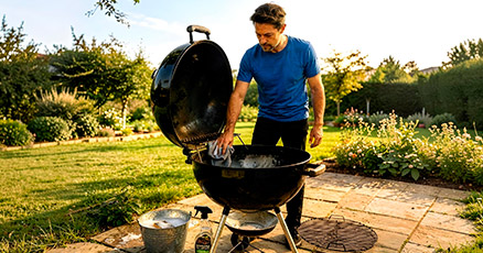 Limpiar una barbacoa. Limpiar exterior | Servei Estació