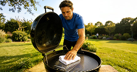 Limpiar una barbacoa. Secar | Servei Estació