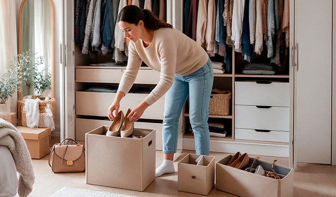 Cambio de armario. Guía paso a paso. Zapatos y bolsos | Servei Estació