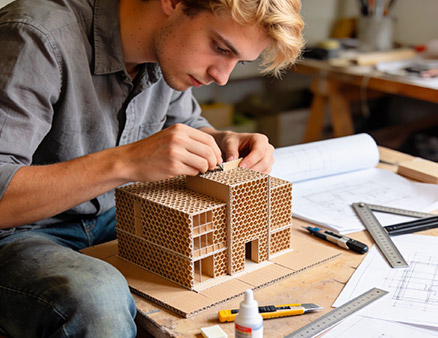 1-usos-nido-abeja-maqueta Usos del cartón nido de abeja. Maqueta | Servei Estació
