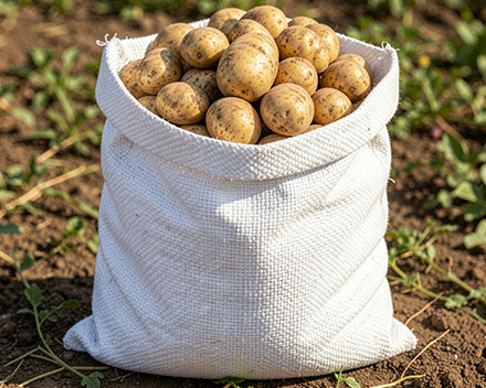 Sacos de rafia. Uso en agricultura | Servei Estació