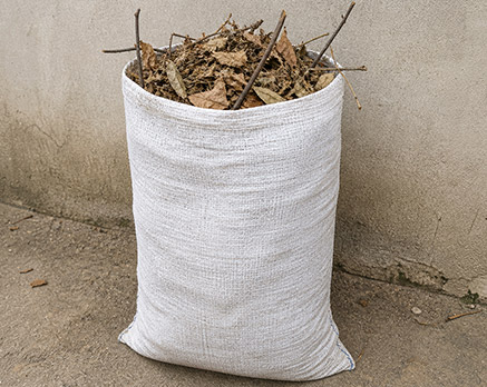 Sacos de rafia. Uso en jardinería | Servei Estació