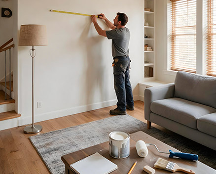 Cómo pintar la casa. Calcular superficie | Servei Estació