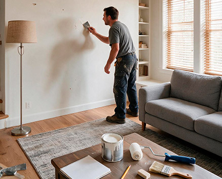 Cómo pintar la casa. Reparar superficie | Servei Estació