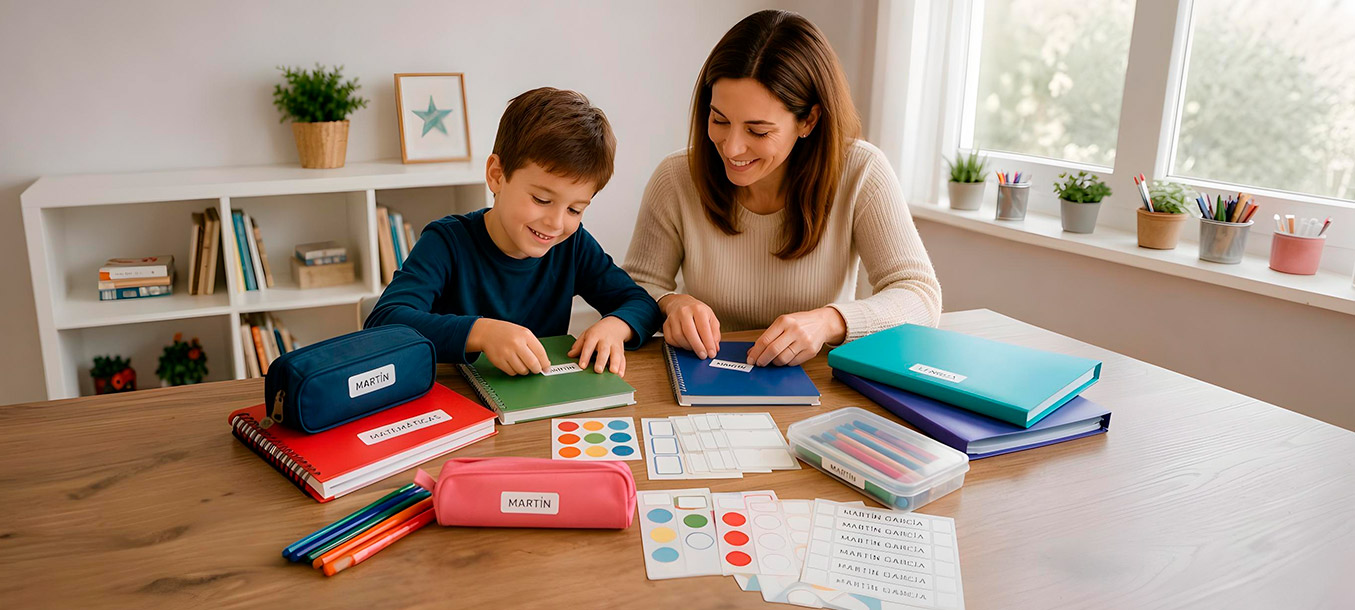 Etiquetas para material escolar | Servei Estació