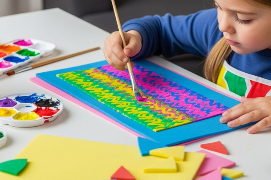 Pintar goma eva | Servei Estació