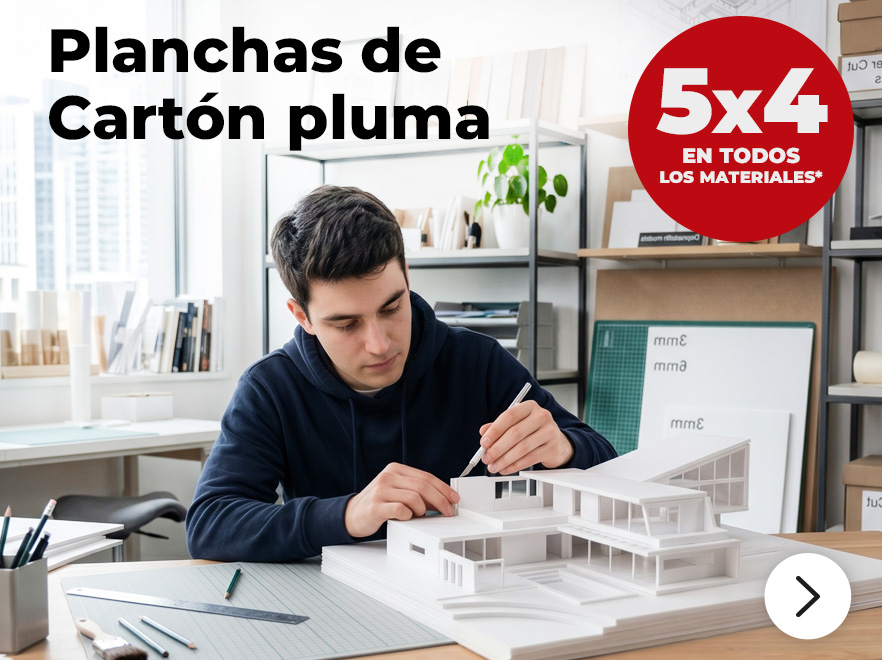 Planchas de cartón pluma
