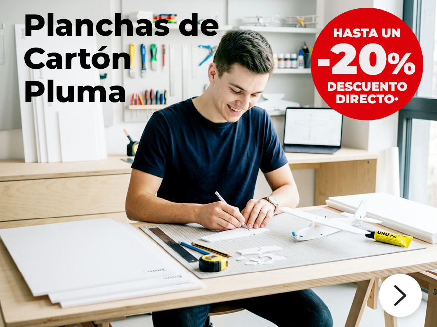 Planchas de cartón pluma