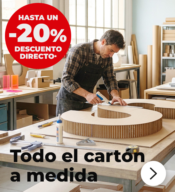 Cartón para decoración