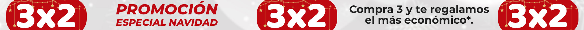 Promoción especial tres por dos: Compra tres y te regalamos el más económico