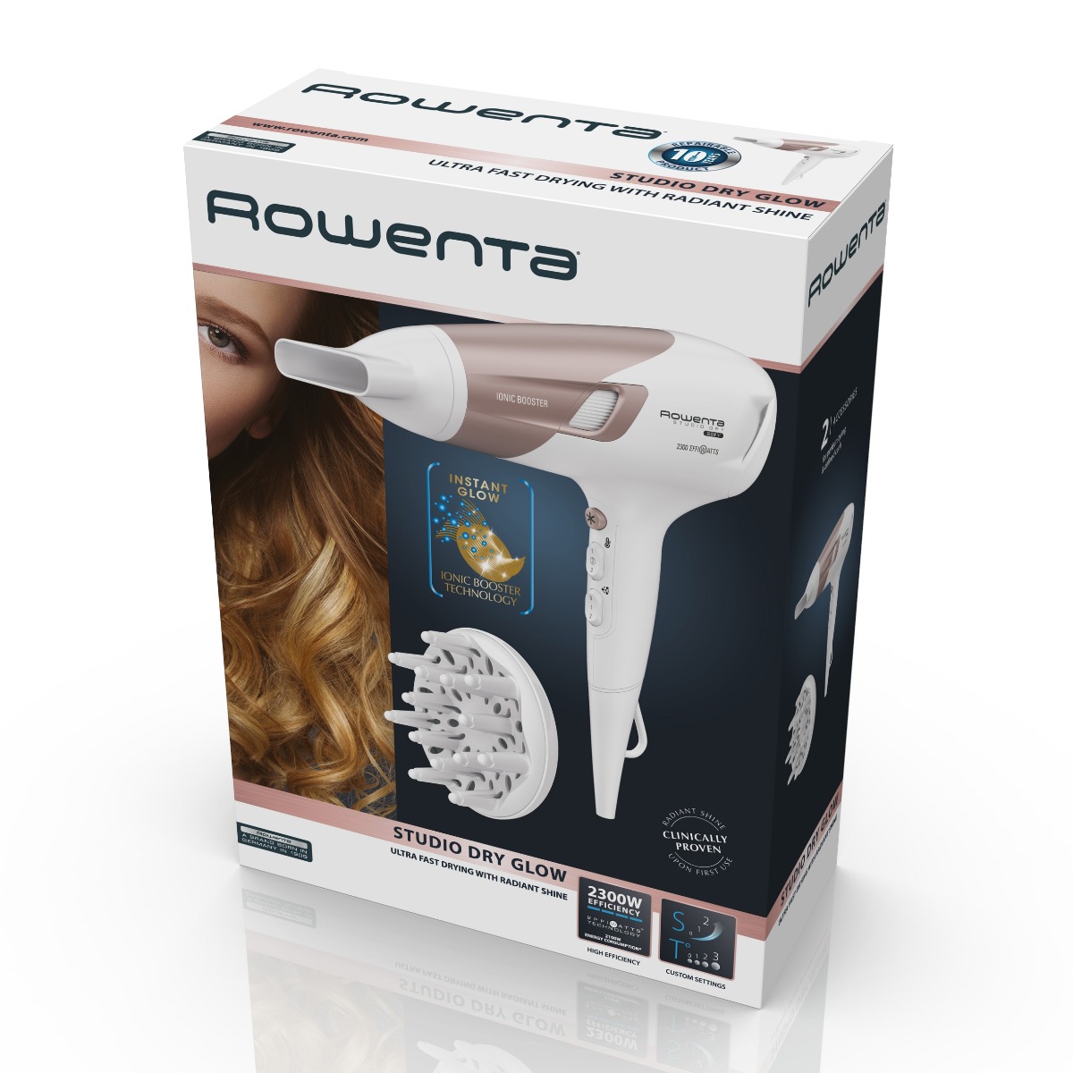 Secador de Pelo Effiwatts Studio Dry Glow Rowenta
