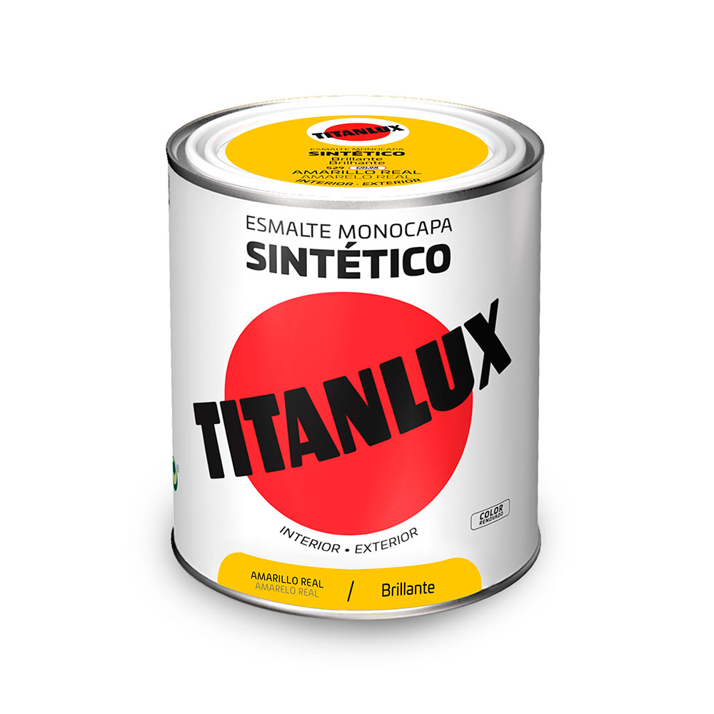 Titanlux Esmalte Sintético Brillante Amarillo Rea 0,75l 001052934