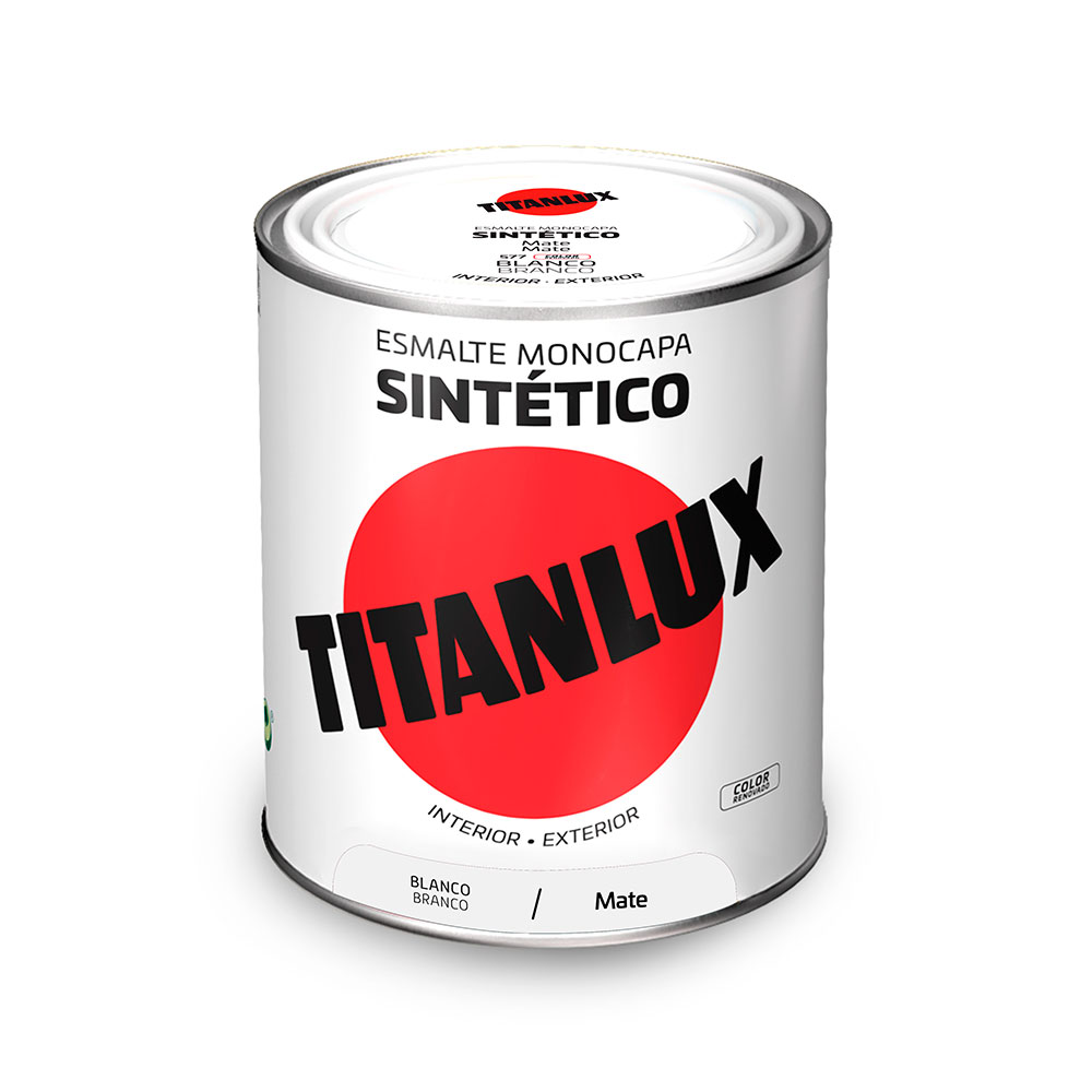 Titanlux Esmalte Sintético Mate Blanco 0,75l 001057734