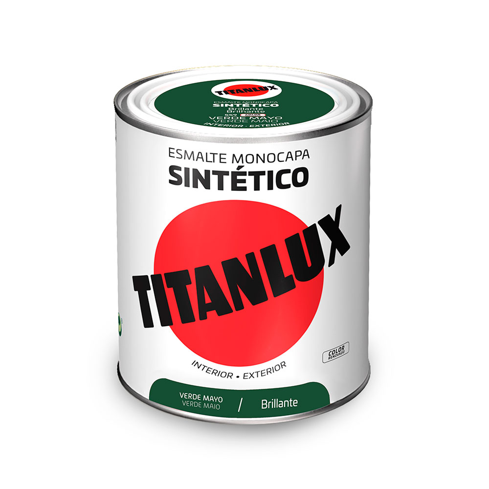 Titanlux Esmalte Sintético Brillante Verde Mayo 0,75l 001055934