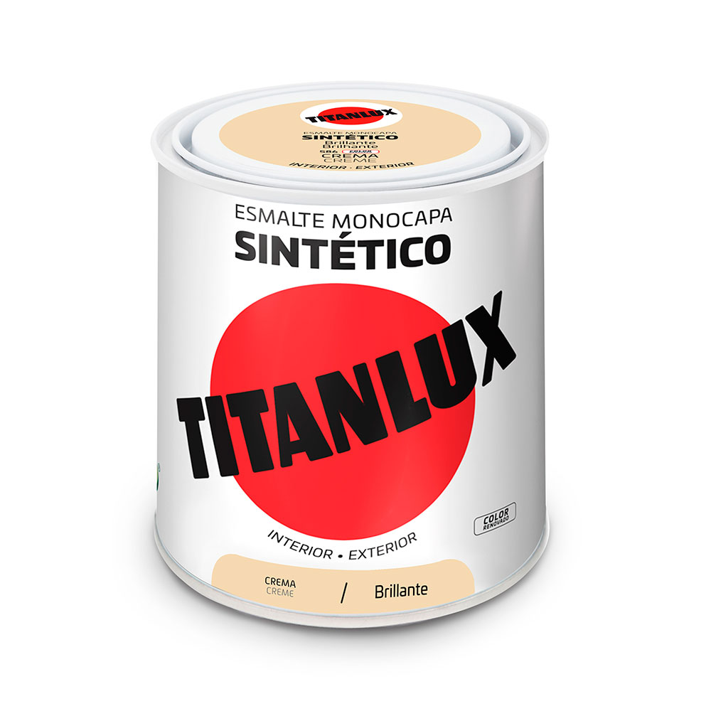 Titanlux Esmalte Sintético Brillante Crema 0,25l