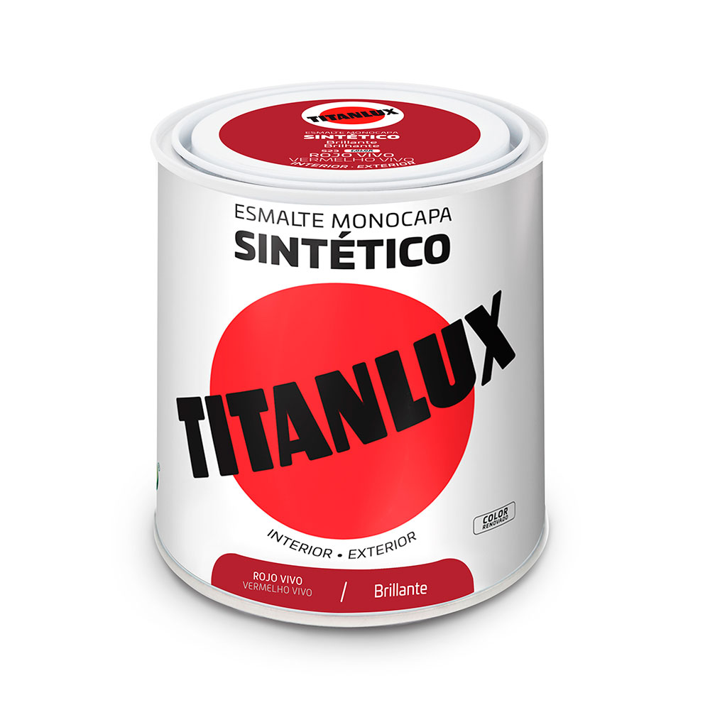 Titanlux Esmalte Sintético Brillante Rojo Vivo 0,25l