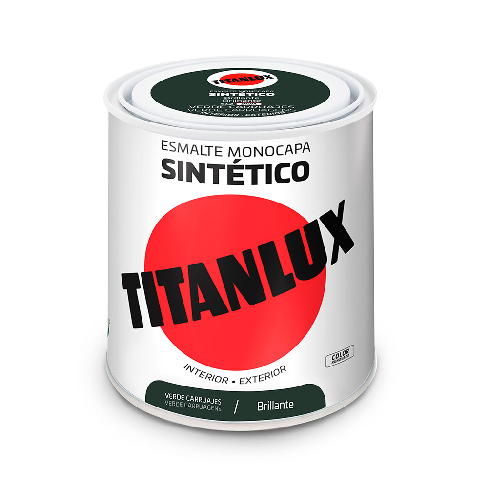 Titanlux Esmalte Sintético Brillante Verde Carruajes 0,25l