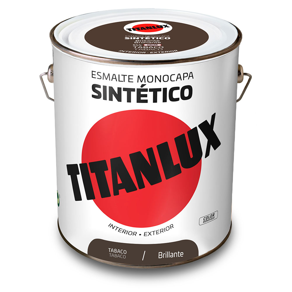 Titanlux Esmalte Sintético Brillante Tabaco 4l 001054404