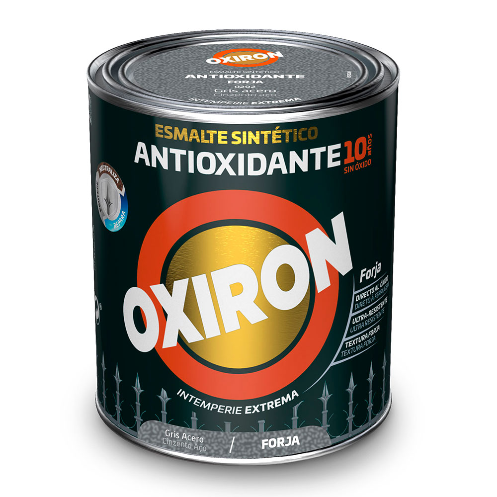 Oxiron Esmalte Antioxidante Forja Gris Acero 0,75l