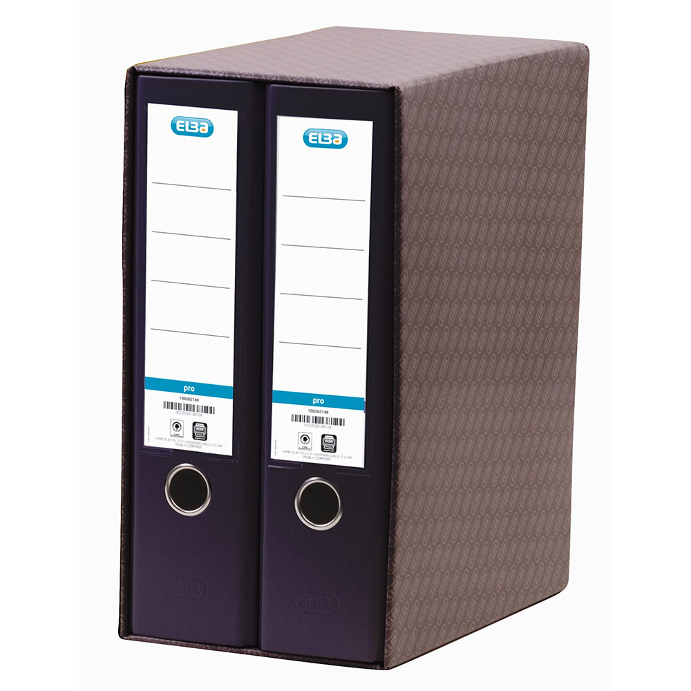 Box 2 Archivadores Palanca Ancho A-4 Negro