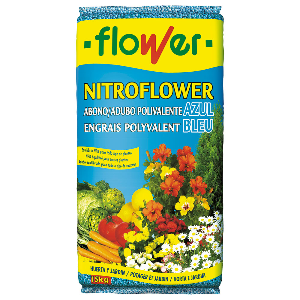 Abono Nitroflower Azul 15 kg