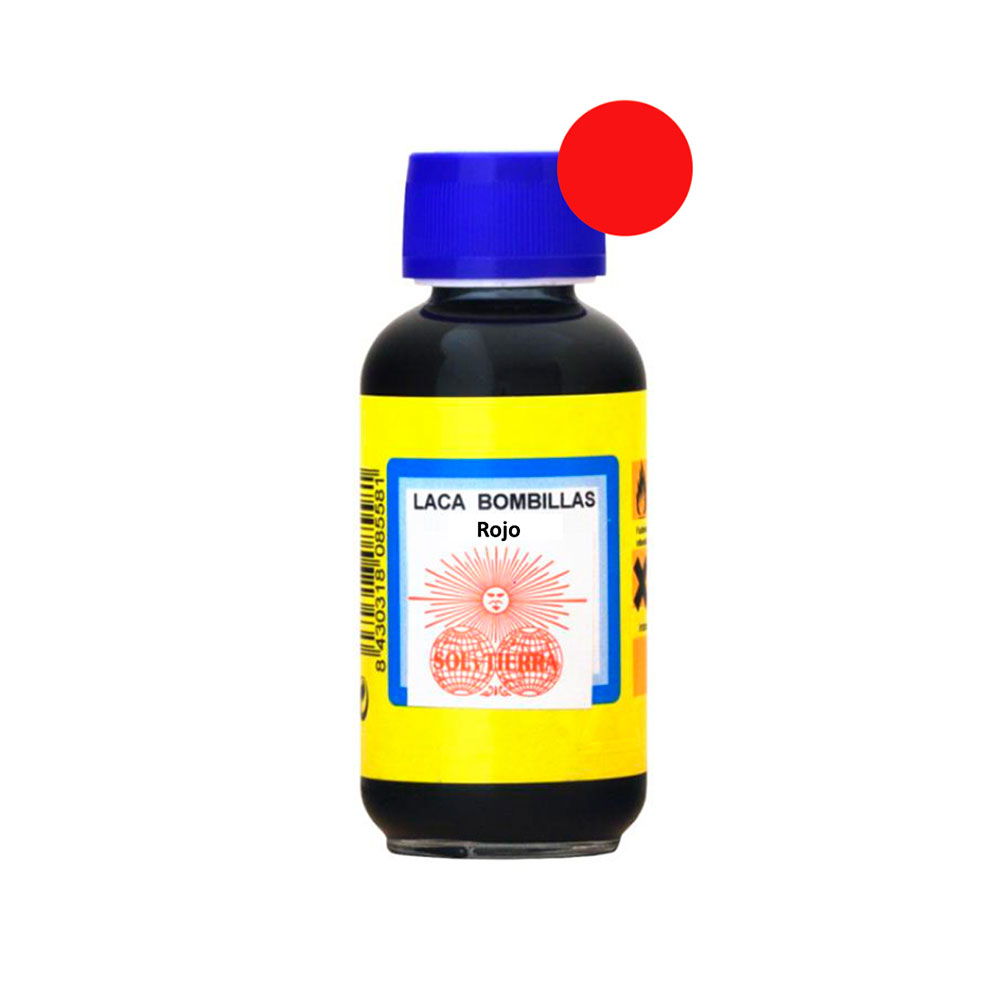 Laca para Bombillas Sol Tierra 125 Ml. Rojo