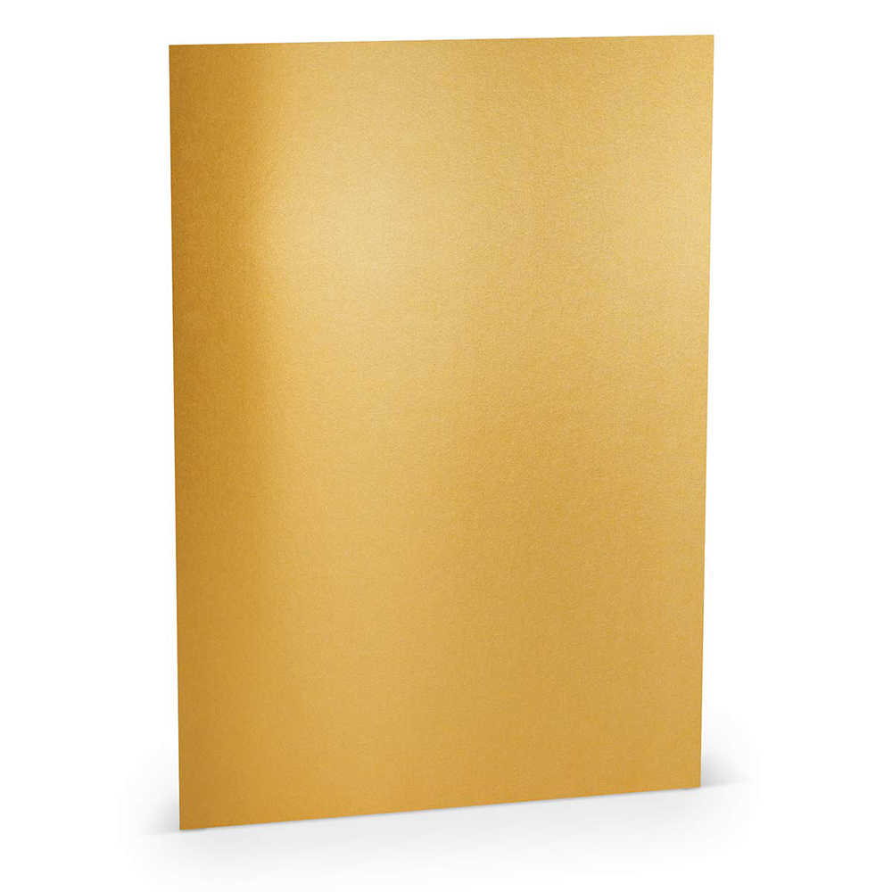 Tarjeta A-4 Papel 220Gr Oro 210x297Mm (10U.)