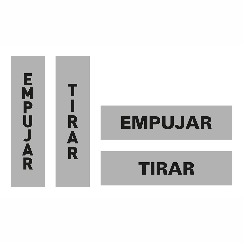 Pictograma Empujar/Tirar