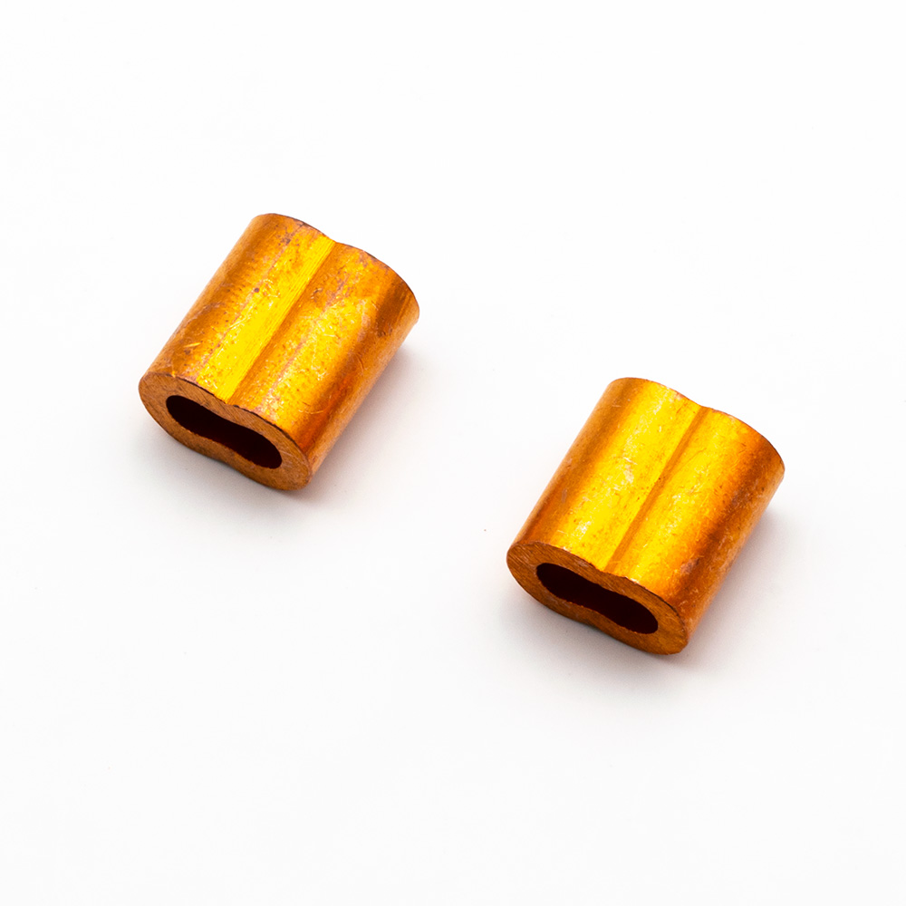 Grapa Cable Bronce 3mm. (6u.)