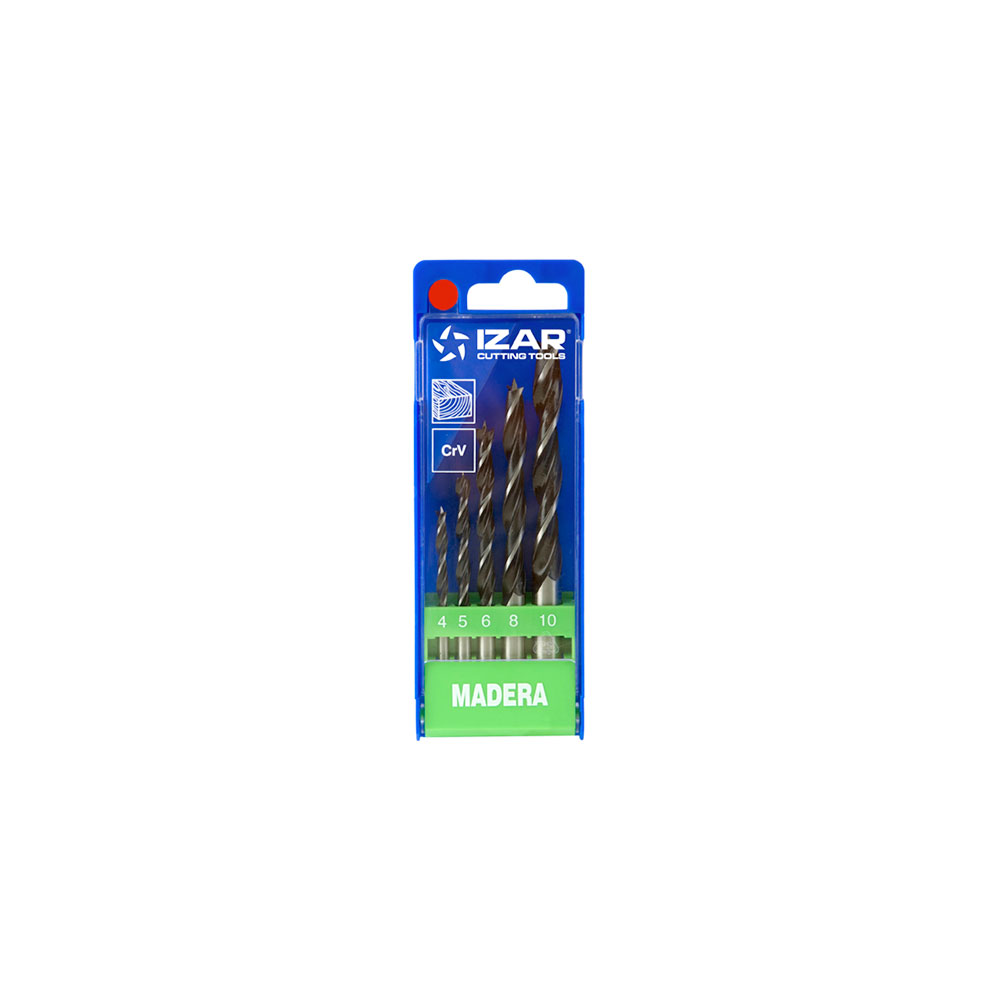 Juego Brocas Crv Madera 1435 4-10 (1640) 5Uds