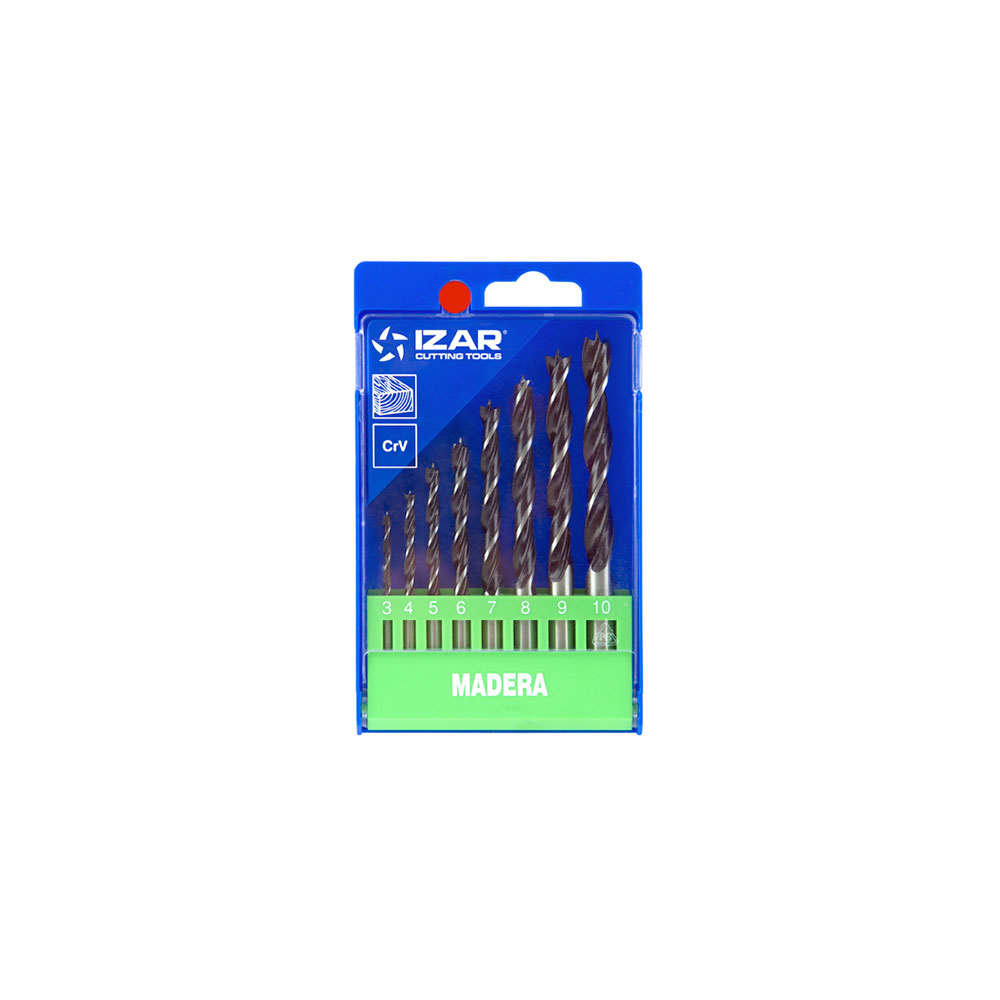 Juego Brocas Crv Madera 1438 3-10 (1640) 8Uds