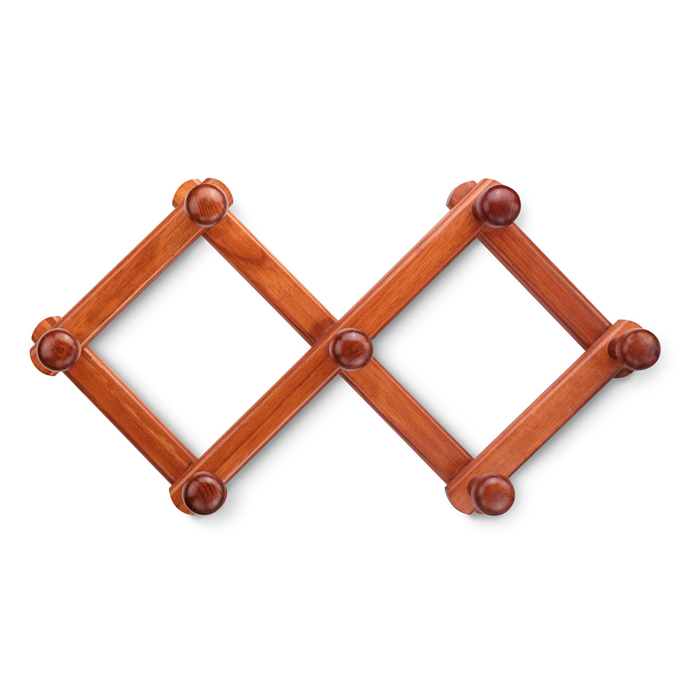 Colgador madera extensible . avellana