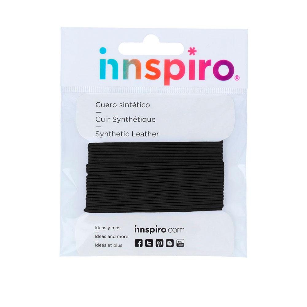 Hilo Cuero Sintético Negro 1 mm 5 m
