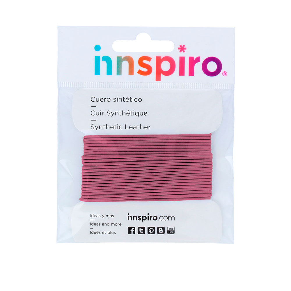 Cordón Cuero Sintético Negro 3 mm 5 m