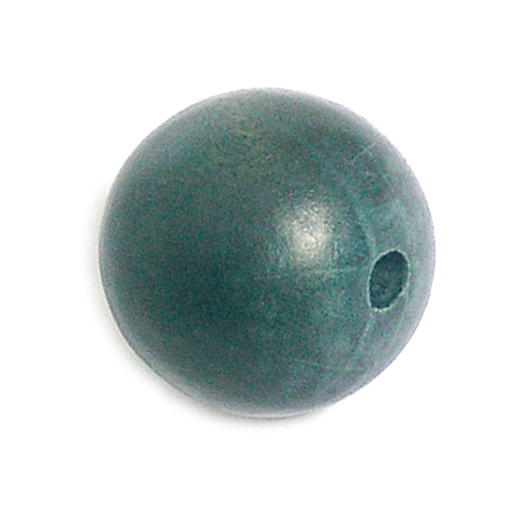 Cuenta Madera Bola Encerada Gris Diam. 10Mm. 20U.