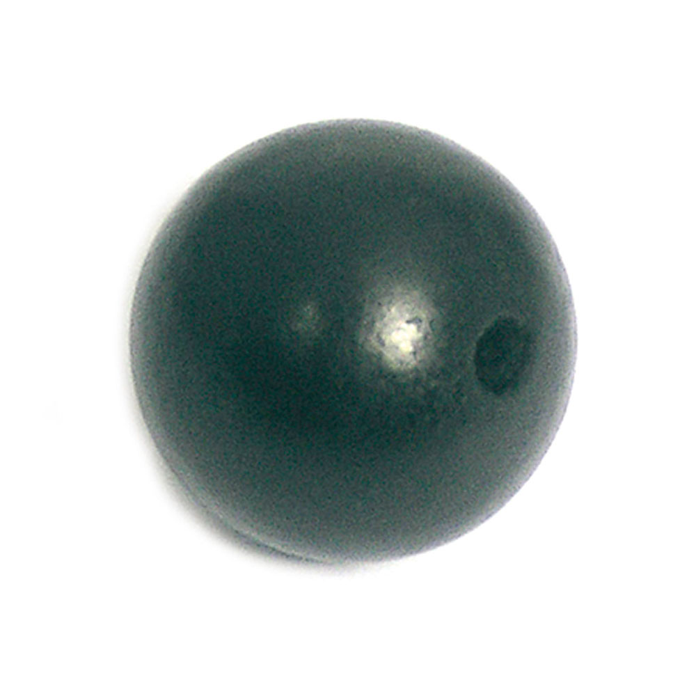 Cuenta Madera Bola Encerada Negra Diam. 30Mm. 5U.