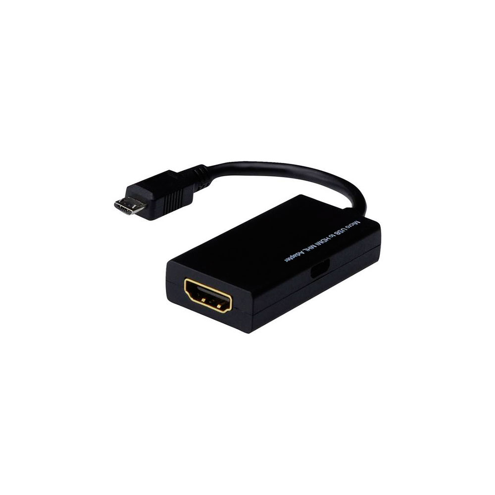 Adaptador MHL a HDMI - Móvil-TV Audio/Video 1080i Puerto USB