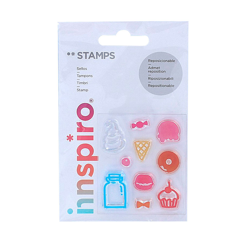 Set Sellos Acrílicos Dulces 5,3x6Cm.