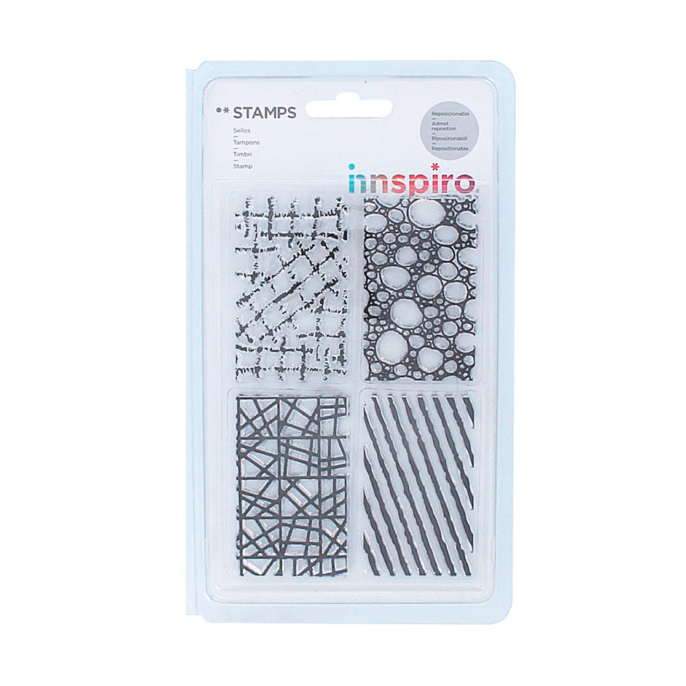 Set Sellos Acrílicos Para Crear Fondos 9,5x14,5Cm