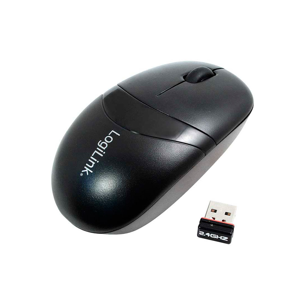 Raton Óptico Wi-Fi Negro