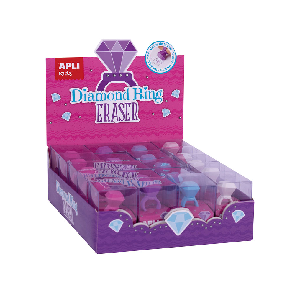 Goma de Borrar Anillos Diamantes