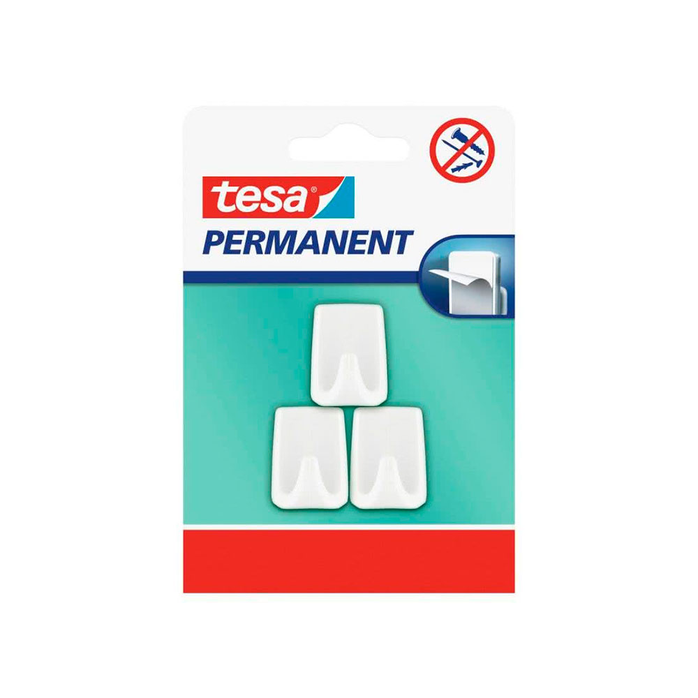 Ganchos Permanentes 3 Ganchos Rectangulares S Bl