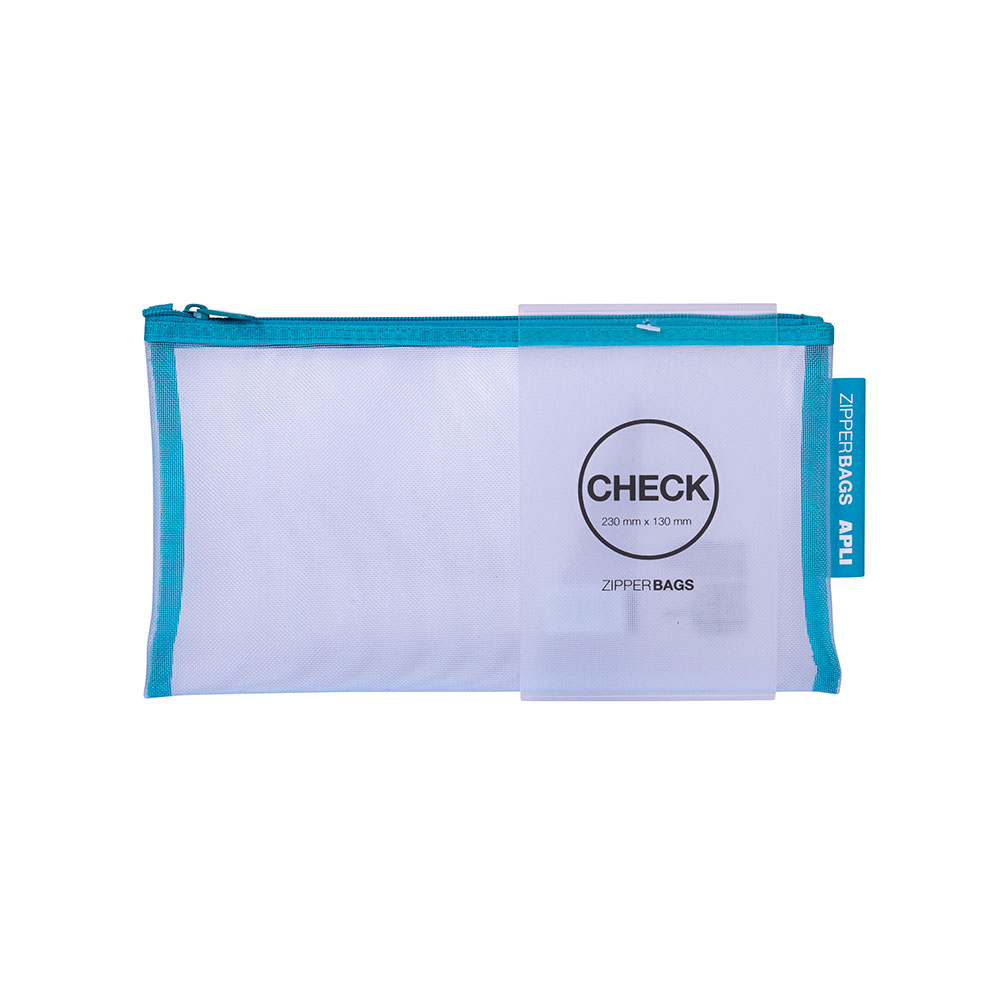 B. Zipper Bag Nylon Check Col Surtido