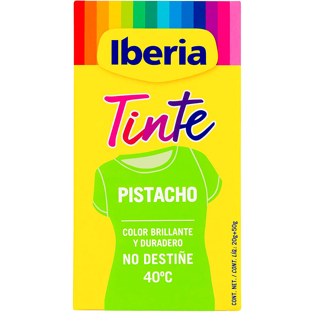 Iberia - Tinte Verde Oscuro para ropa, 40°C