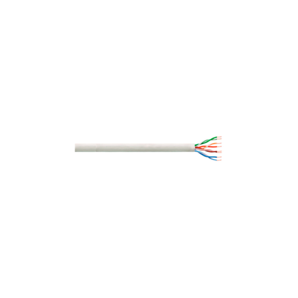Cable UTP Cat-6 Rigido CCA Rollo 100 m - Gris