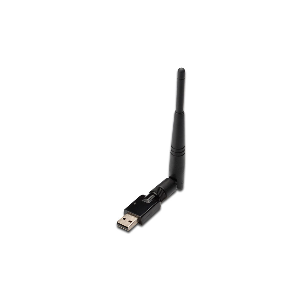 Adaptador WI-FI USB Con Antena 300 mbps Negro