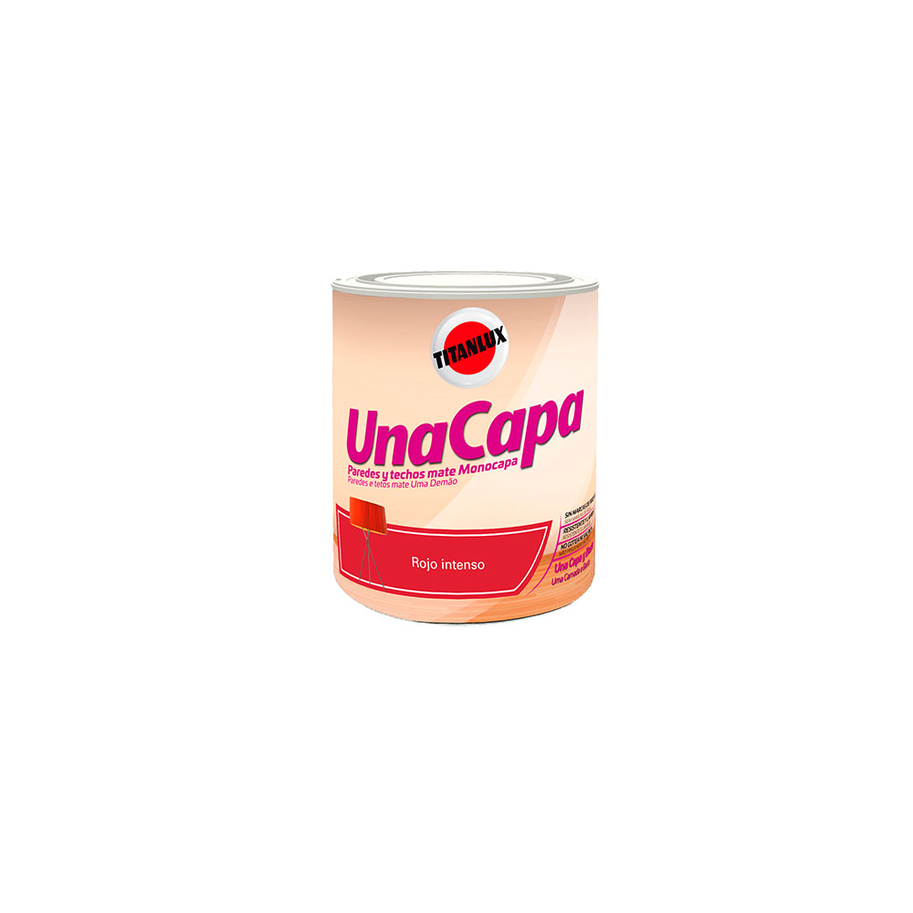 Pintura Una Capa Rojo Intenso 750Ml